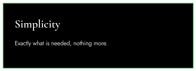 Simplicity
